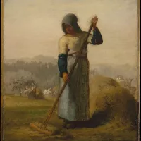 Jean-François Millet, Femme avec un rateau, vers 1856-57, New York, Metropolitan Museum of Art ©Wikimédia commons