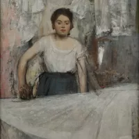 Edgar Degas, La Repasseuse (vers 1869), Munich, Neue Pinakothek ©Wikimédia commons