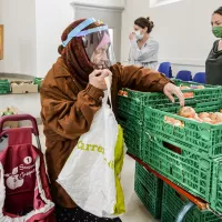 Une épicerie solidaire pendant le confinement, dans la paroisse Saint-Ambroise, Paris, le 18/05/2020 ©Corinne SIMON/CIRIC