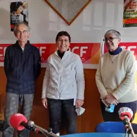 Anne Arnaud, Soeur Catherine Fromager et Jean Guy Périllat mars 2022
