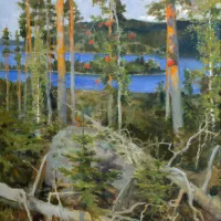 Akseli Gallen-Kallela, Paysage sauvage, 1892, huile sur toile, 72 x 51 cm, The Gösta Serlachius Fine Arts Foundation, Mänttä, Finland - Photo: The Gösta Serlachius Fine Arts Foundation, Teemu Källi