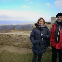 Chantal Daragon et Diego Cattanéo participent à la Sauvegarde des Châteaux des Allinges