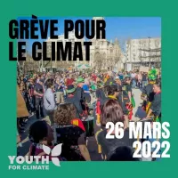 La manifestation bordelaise pour le climat, Youth for Climate, partir à 14h ce samedi 26 mars 2022 place de la Victoire ©Youthforclimatebordeaux