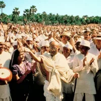 Gandhi pendant la Marche du Sel en 1930