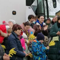 Arrivée des réfugiés Ukrainiens à Denée - ©RCF Anjou