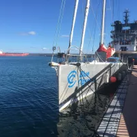 Le voilier Blue Observer à quai à Brest - ©Ronan Le Coz