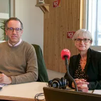 Thierry Veyron la Croix (à gauche), Véronique Boullu - © RCF Lyon