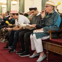 Pourim fêté par la communauté juive séfarade de rite portugais à Paris, le 14/03/2017 ©Chloe SHARROCK/CIRIC