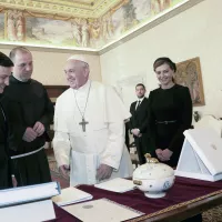 8 février 2020 : Le pape François reçoit en audience privée Volodymyr ZELENSKY, président d'Ukraine. Vatican. /VATICAN POOL /CPP/CIRIC