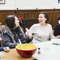 Partage d'un bol de riz à la Paroisse Saint-Denys-du-Saint-Sacrement à Paris, le 26/02/2020 ©Corinne SIMON/CIRIC