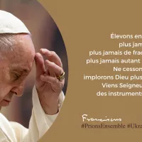 Le pape François renouvelle son appel à prier et jeûner pour la paix en Ukraine ©Compte Twitter du pape François (Pontifex)