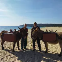 Guillaume Olivier et son fils, âniers à Ramatuelle