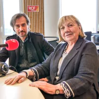 Frédéric Aurier (à gauche), Nicole Corti - © RCF Lyon