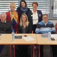 Chantal Arnaud, Mme Mexis, Brigitte Grolleau et le jury.