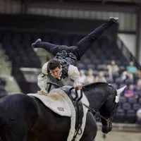 Lambert Leclézio, cavalier de voltige - ©IFCE 