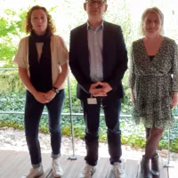 Caroline Gaubey, Richard Colardelle et Christine Cochet ont présenté l'enquête BMO 2022 dans le Jura ©RCF Jura - Avril 2022