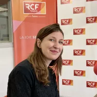 Sophie Bernard dans les studios de RCF Isère - Avril 2022