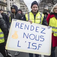 Neuvième mobilisation des Gilets jaunes, demandant le rétablissement de l'impôt sur la fortune (ISF), Paris, le 12 janvier 2019 ©Corinne SIMON/CIRIC