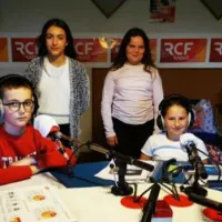 les jeunes producteurs radio de l'émission Galipette