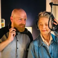 Léonard Lasry et Charlotte  Rampling pour leur duo Via Condotti