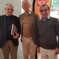 De gauche à droite : Daniel Michel, Thierry Glaizot et Claude Michon © RCF haute-Normandie