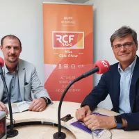 Vincent Ménardo, président académique de l'APEL à Nice et Gilles Demarquet, président de l'APEL - Photo RCF