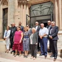 Le jury accompagné de Mgr Touvet à Cannes - Photo RCF