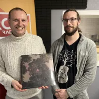 Florian Claude, dans les studios de RCF à Metz