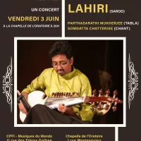 Un concert et une leçon de musique avec Abhisek Lahiri