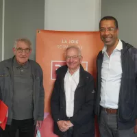 De gauche à droite : Ernest Castelli, Yves Rouault et Fathi Laanaya
