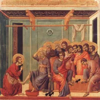 Duccio di Buoninsegna, Le lavement des pieds ©Wikimédia commons