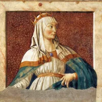 Esther, Fresque Andrea del Castagno, v. 1450 série Hommes et femmes illustres ©Wikimédia commons