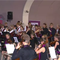 Les 2 orchestres réunis à Vertus en 2016