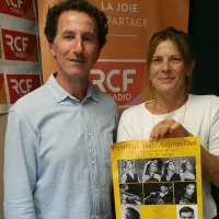 François Cornu : animateur de l'émission et Pascaline Ponti directrice artistique du festival @ RCF