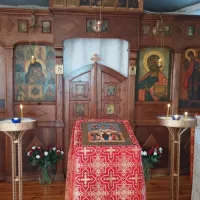 L'iconostase de l'église orthodoxe de la Sainte Résurrection à Toulon 