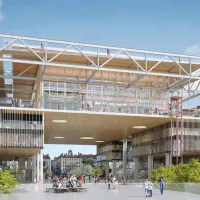 vue piétonne depuis la Place Carnot - © Projet d’APSYS + QUARTUS