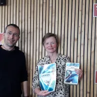 Le dessinateur Vincent et Laure de Pierrefeu