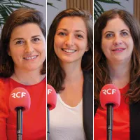 de g. à d. : Béatrice de Montille, Marie-Charlotte Garin, Sarah Peillon - © RCF Lyon