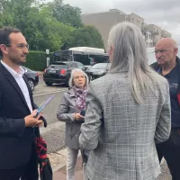 Thomas Cazenave est candidat sur la première circonscription de Bordeaux Nord pour ces élections législative en Gironde, photo C.G. pour RCF Bordeaux.