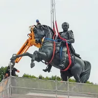 Le jeudi 28 juillet 2022, en fin de matinée, Napoléon était de retour de son exil de deux années. Photo © Guillaume Lemoine