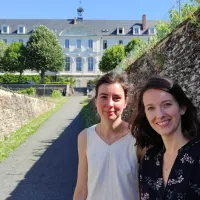 Sybille Gardel, archiviste de la congrégation du Bon-Pasteur, et Elodie Comoy, chargée de communication ©RCF Anjou