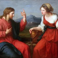Angelica Kauffmann: Jésus et la Samaritaine au puits de Jacob ©Wikimédia commons