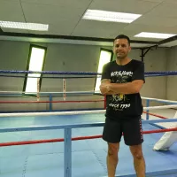 José Gregorio dans son club de l'Ambazac Savate Boxe Française © Gabriel Laprade