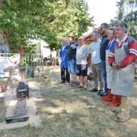 Fonte de la cloche 19 juillet 2022 St Denis Les Bourg