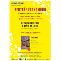 ® RCF34 - Affiche Rentrée économique du Barreau de Montpellier