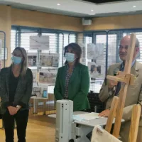 Inauguration de l'hôpital Saint Joseph à Marseille. Eva Massy