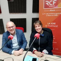 RCFALsace©  Patrick Wolf et Myriam Dursus dans nos studios RCF 