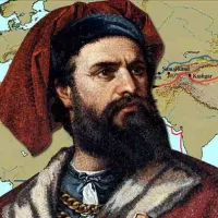 Marco Polo et son tracé de voyage / DR