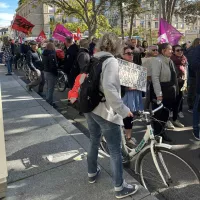 Illustration de la manifestation à Lorient © Syndicat Sudctlanester