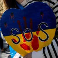 Manifestation en soutien à l'Ukraine, Paris, le 17/09/2022 ©Estelle Ruiz / Hans Lucas